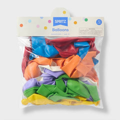 72ct Color Mix Balloons - Spritz™